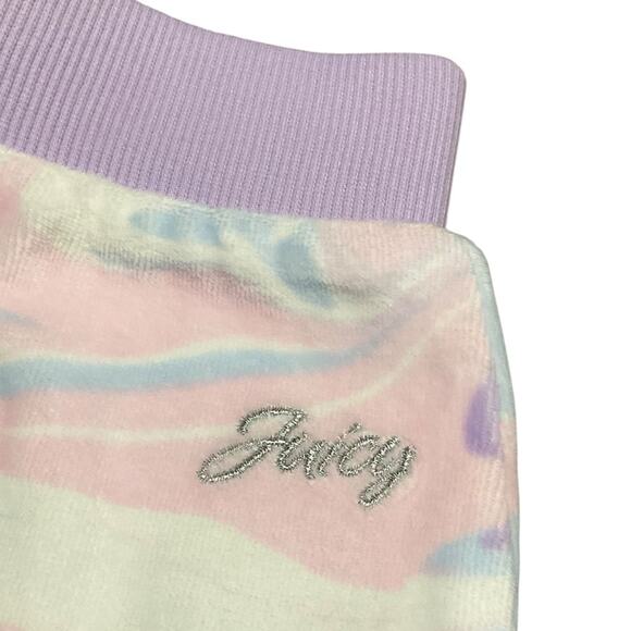 Juicy Couture Girl's Hoodie Joggers Set Velour Size 7 NWT - Picture 7 of 9